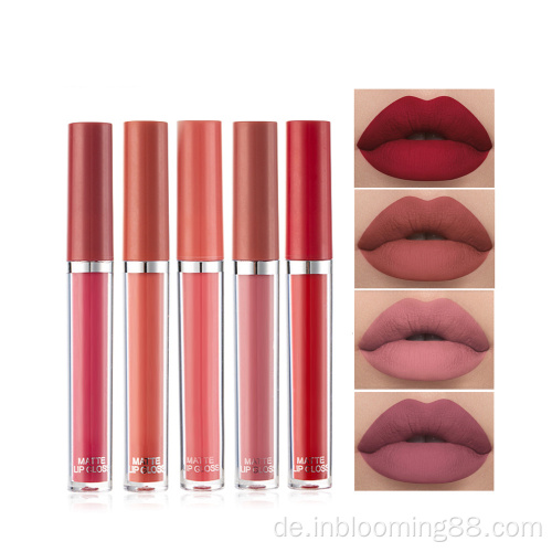 Großhandel Make -up Matte Pink Private Lip Gloss